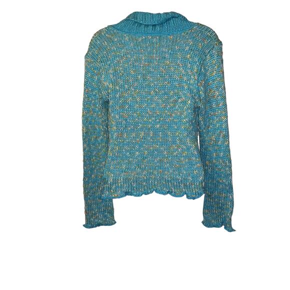Mirasati Paris Green Multicolor Open Sweater - Picture 5 of 12